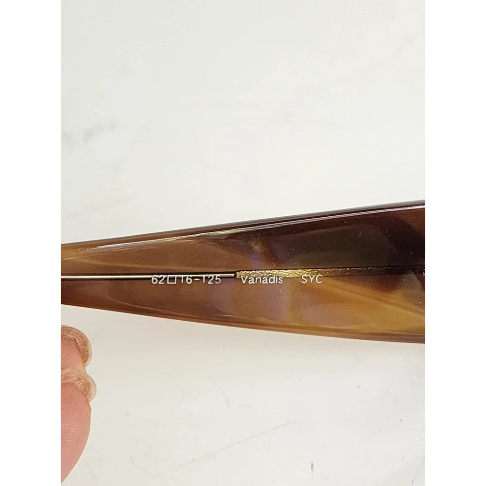 Oliver Peoples Vanadis SYC Brown Tortoise Oversized Oval Sunglasses 62-16-125